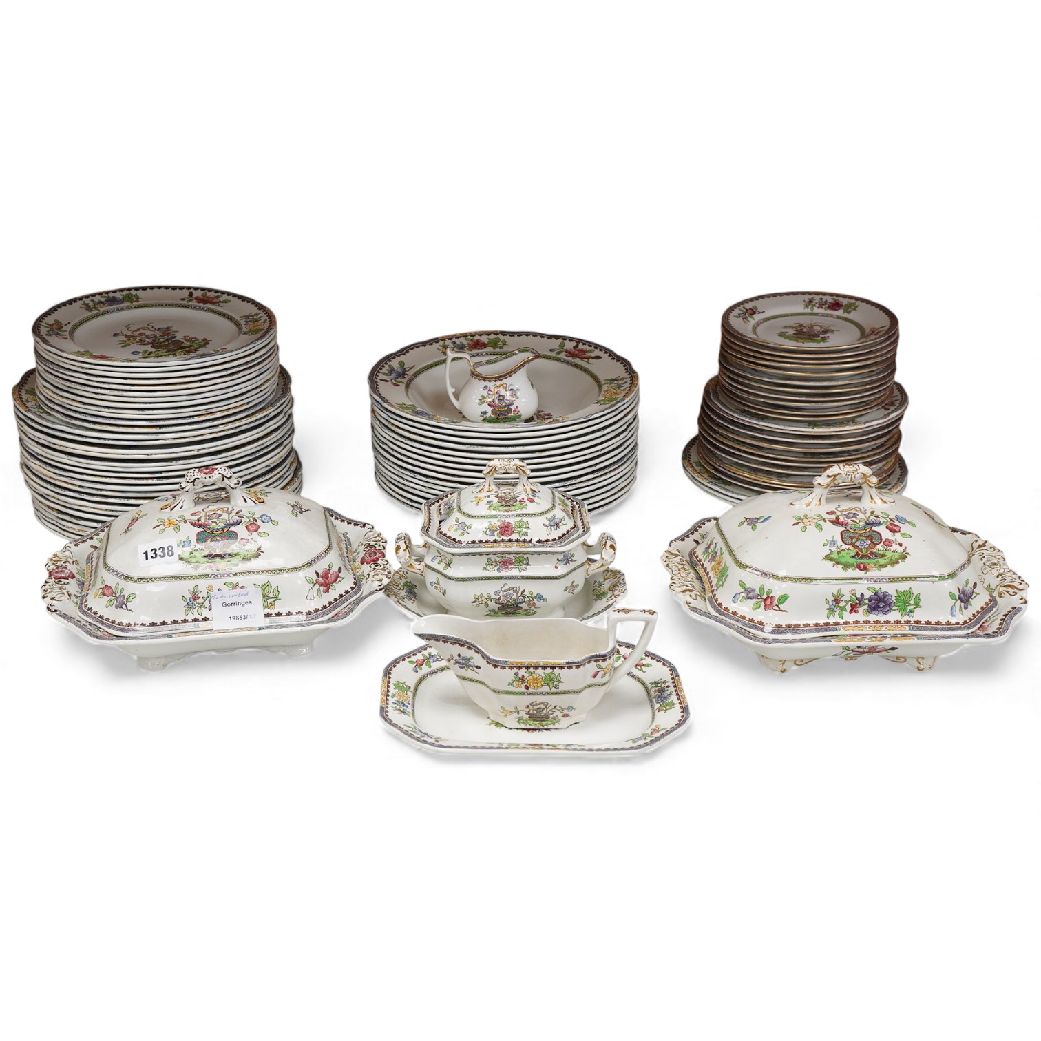 A collection of Copeland Spode Old Bow dinner wares